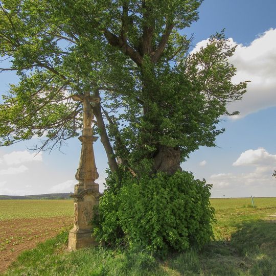 Kříž u Choliny vedle silnice