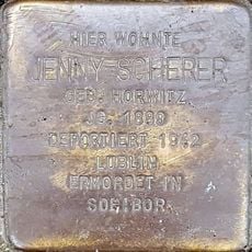 Stolperstein dedicated to Jenny Scherer geb. Horwitz