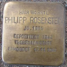 Stolperstein dedicated to Philipp Rosenstein