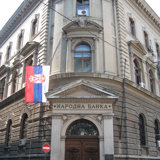 National Bank building in Belgrade