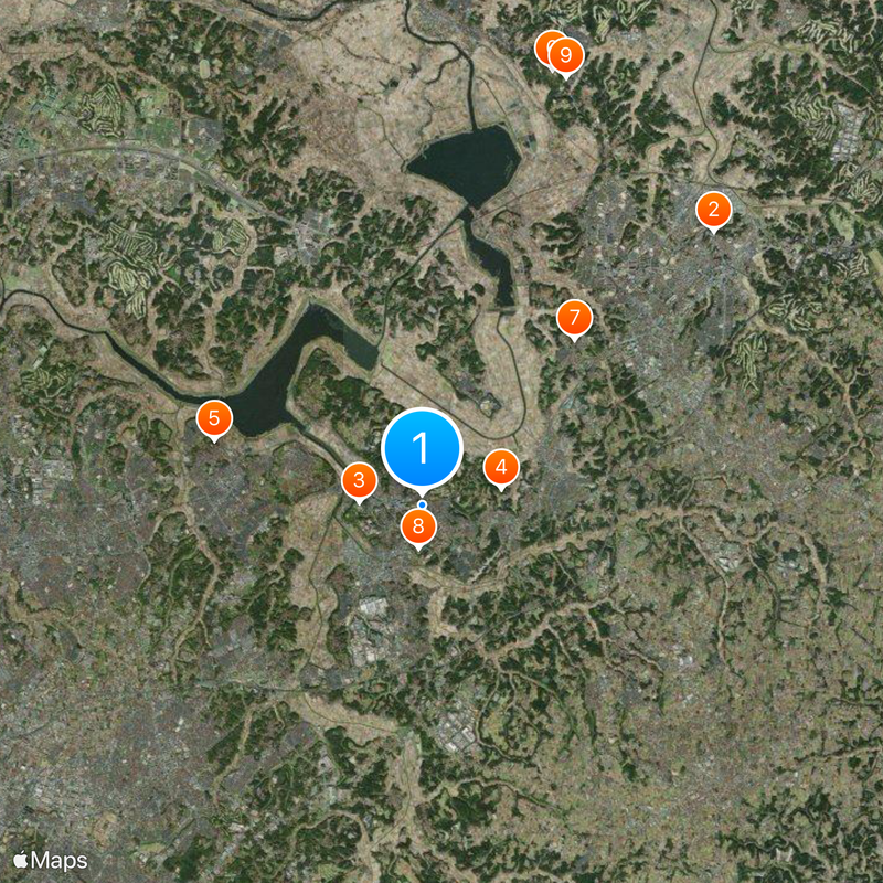 Chiba Prefectural Sakura High School Map
