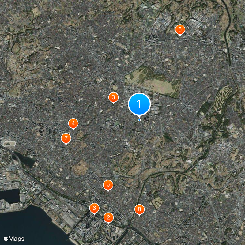 Narashino Municipal Narashino High School Map