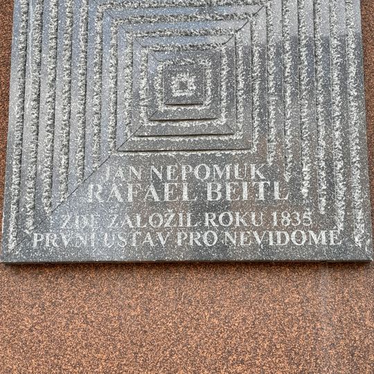 Pamětní deska Jana Nepomuka Rafaela Beitla v Zábrdovicích