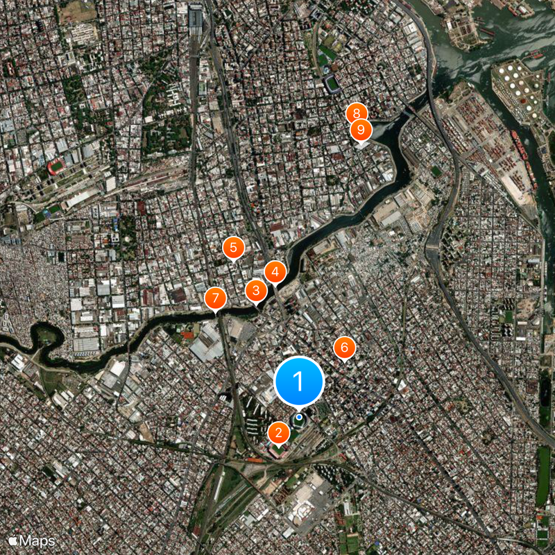 Estádio Juan Domingo Perón Mapa
