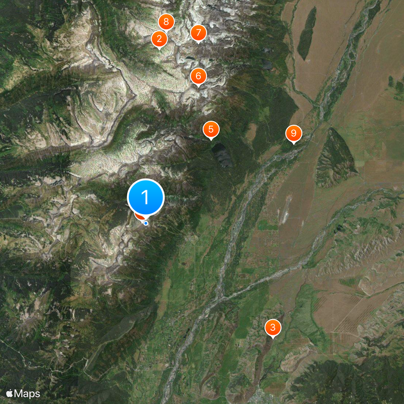 Corbet's Couloir Map