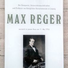 Memorial plaque for Max Reger