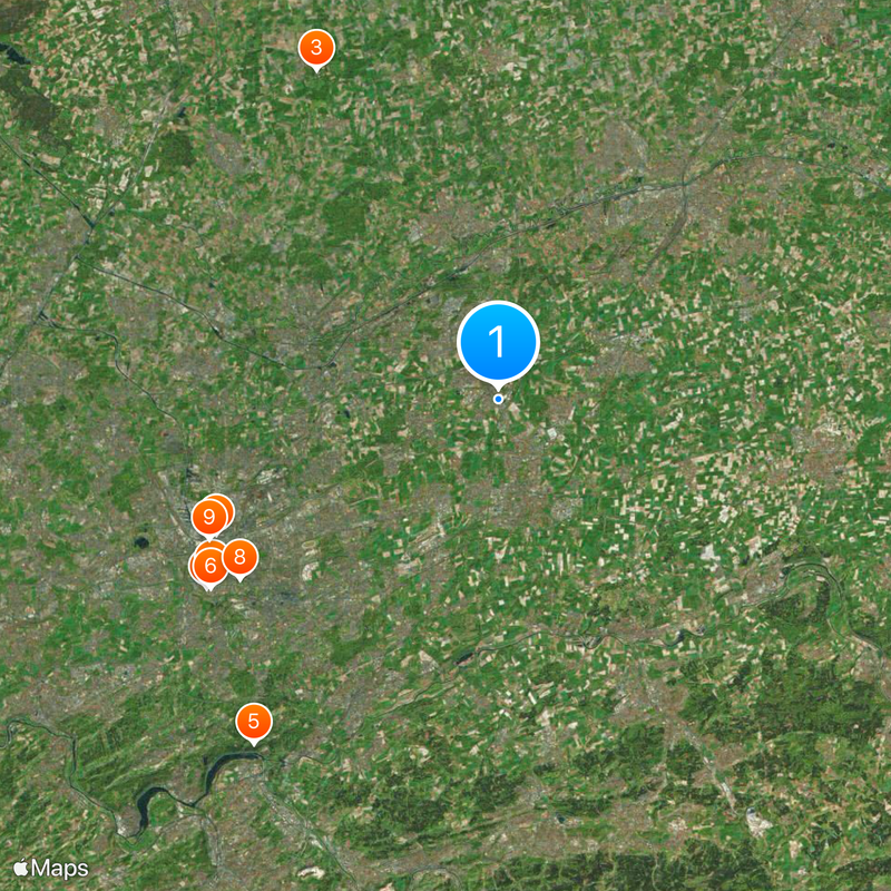 Arrondissement d'Unna Carte