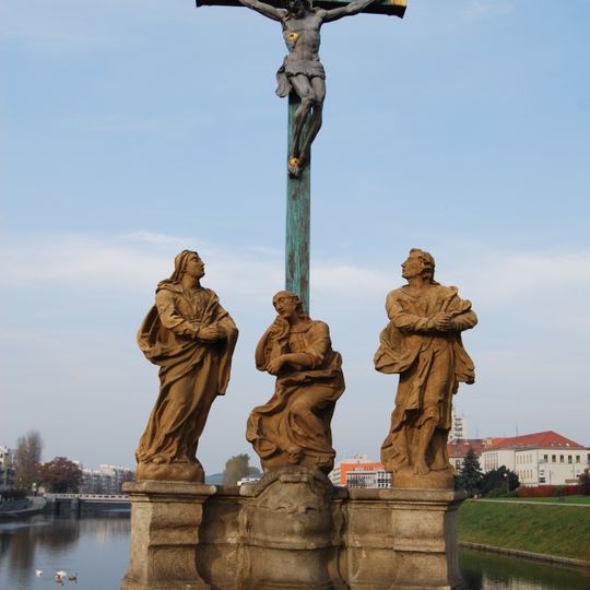 Sousoší Kalvárie na Kamenném mostě v Písku