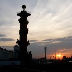 Rostral columns on Spit of the Vasilievsky Island
