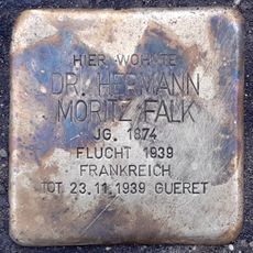 Stolperstein en memoria de Hermann Moritz Falk