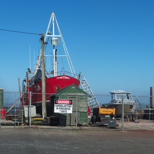 Boat yard Stanley, Tasmania