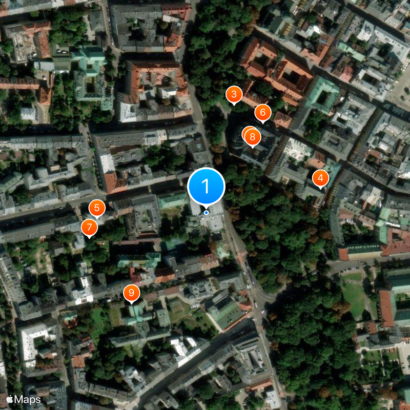 Stanisław Wyspiański Academy for the Dramatic Arts Map