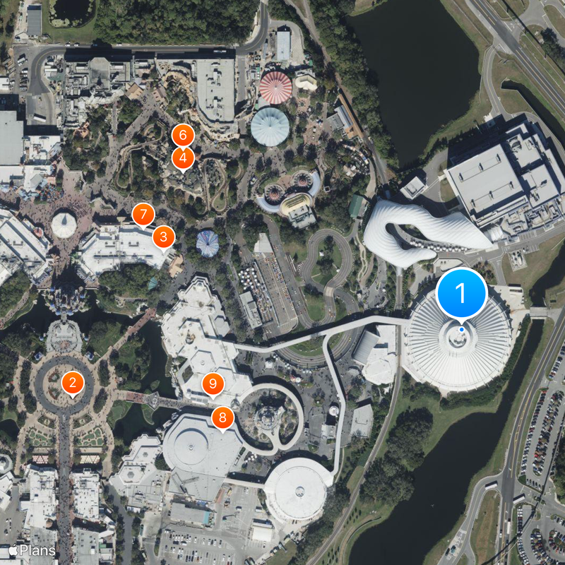 Space Mountain Carte