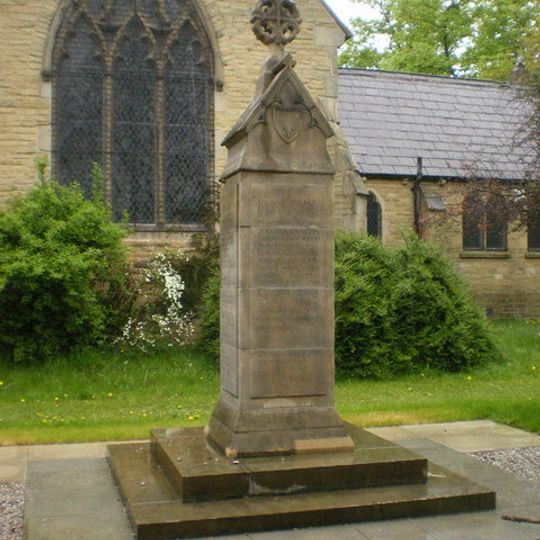 Lower Crumpsall War Memorial Outside St Thomas With St Mark's Church