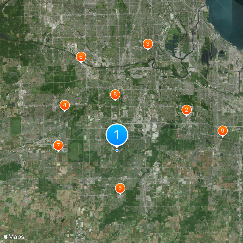 Flossmoor Map