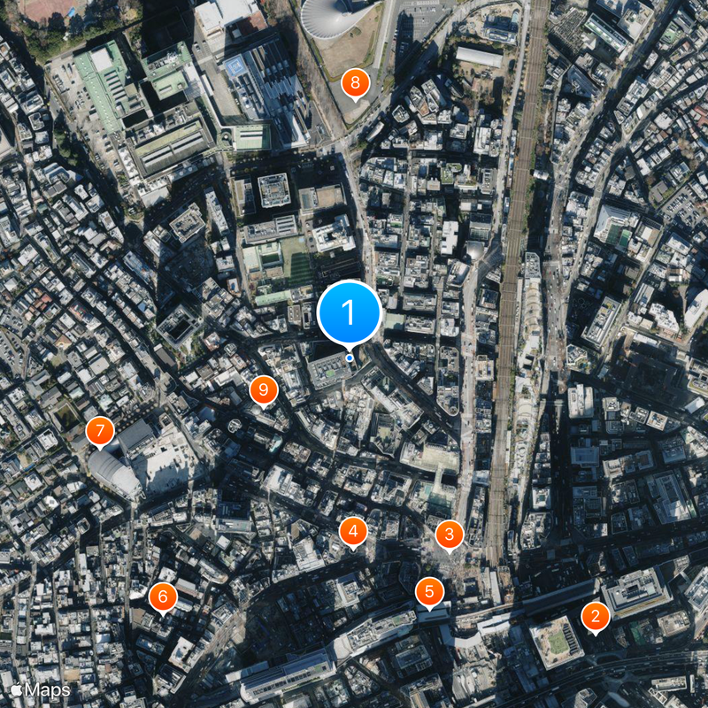 Shibuya Parco Map