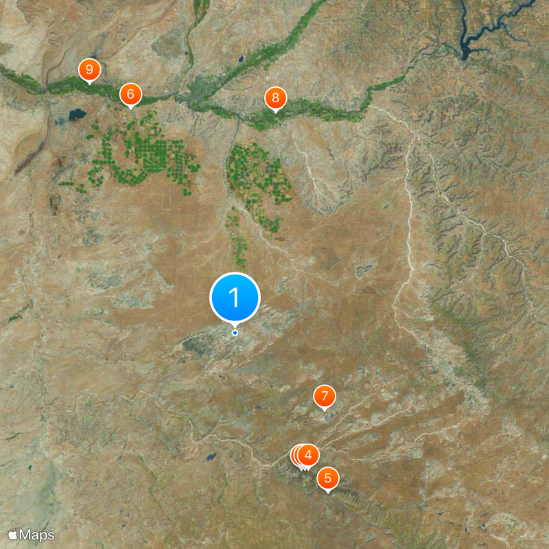 Bisti/De-Na-Zin Wilderness Map
