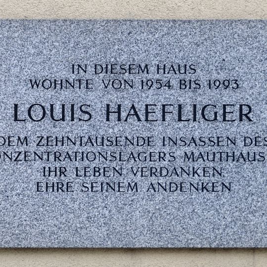 Gedenktafel für Louis Häfliger