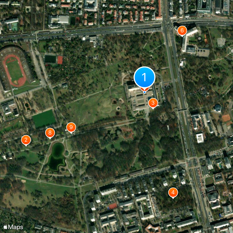 National Library of Poland Map