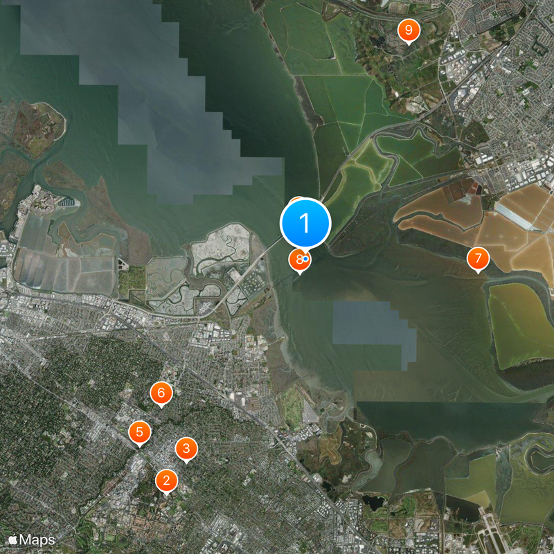 San Francisco Bay Salt Ponds Map