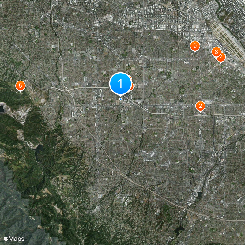 Vallco Shopping Mall Map