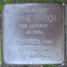 Stolperstein dedicated to Sophie Hirsch