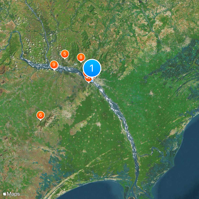 Prakasam Barrage Mapa