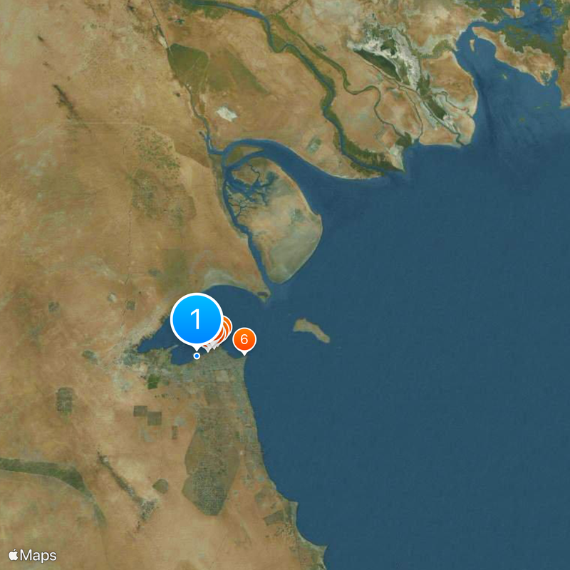 Kuwait University Kaart