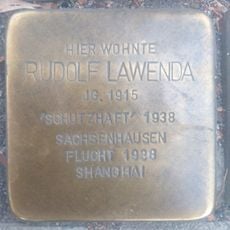 Stolperstein en memoria de Rudolf Lawenda
