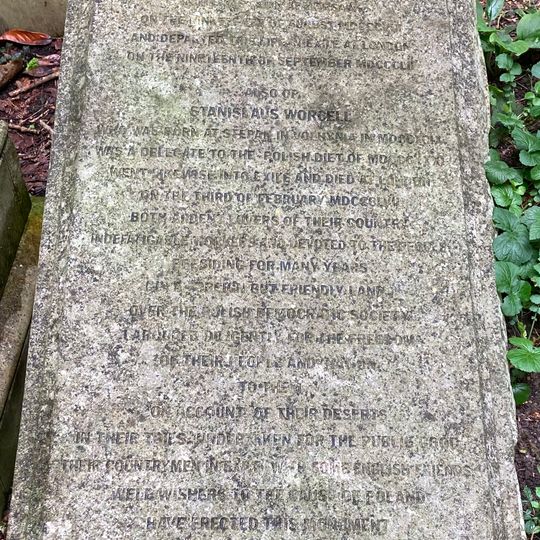 Monument To Lieutenant Albert Darasz And Others In Highgate Cemetery