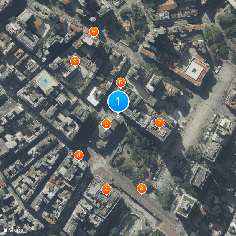 Central Zone of São Paulo Kaart