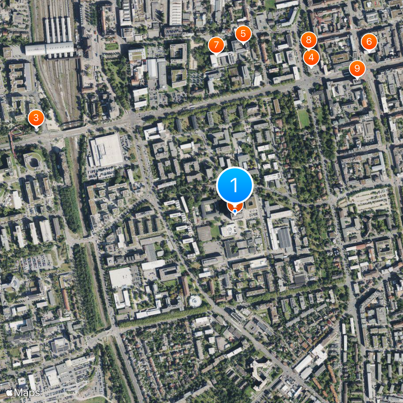 Darmstadt University of Applied Sciences Map