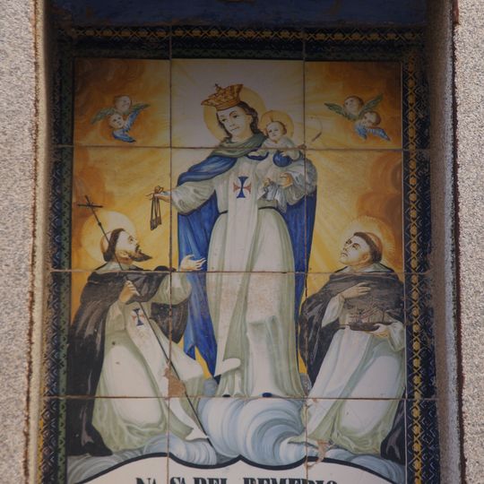 Ceramic panel of Our Lady of Los Remedios