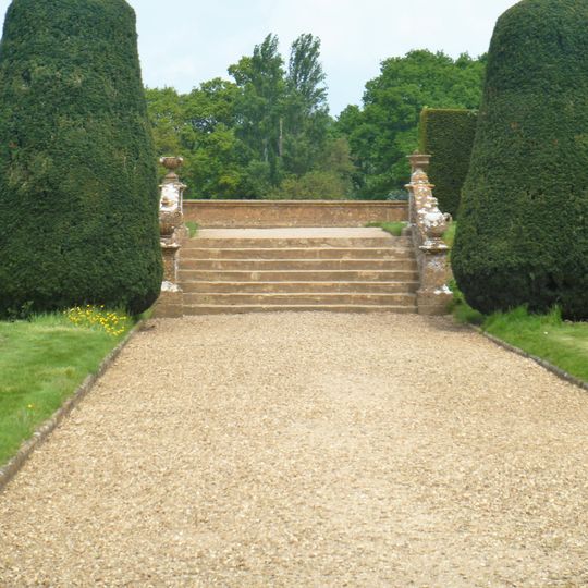 Three Flights Of Stairs Into Sunken Garden Immediately North Of Montacute House