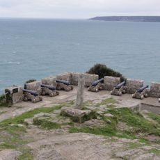 Gun battery north-north west of St Michael's Mount