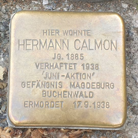 Stolperstein en memoria de Herrmann  Calmon