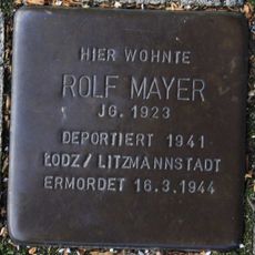 Stolperstein en memoria de Rolf Mayer