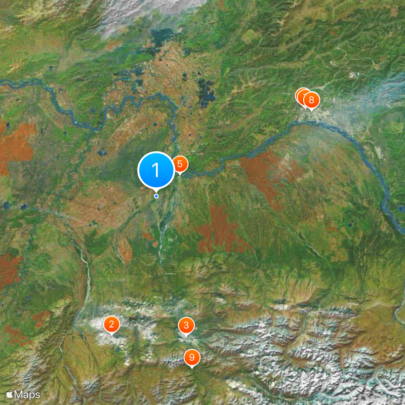 Teklanika River Map