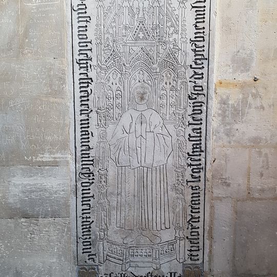 Dalle funéraire d'Etienne de Mantuille, seigneur et conseiller de Dieppe à Dieppe