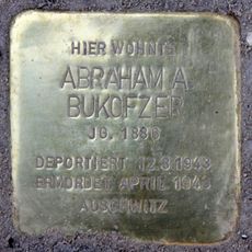 Stolperstein dedicated to Abraham A. Bukofzer