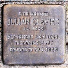 Stolperstein en memoria de Julian Clavier