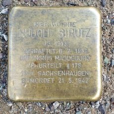 Stolperstein dedicated to Rudolf  Strutz