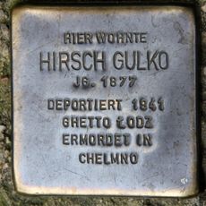Stolperstein à la mémoire de Hirsch Gulko