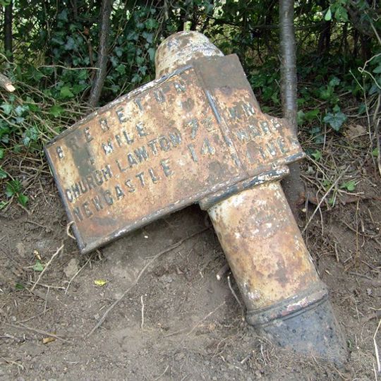 Milepost at 7678 6587