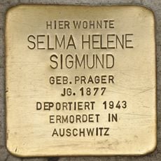 Stolperstein à la mémoire de Selma Helene Sigmund