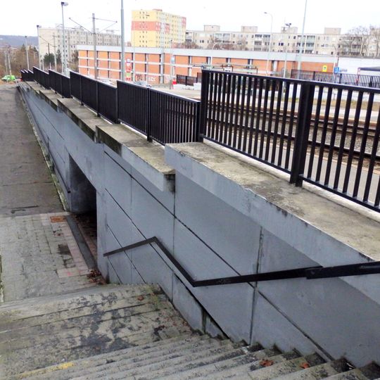 Podchod tramvajové trati v zastávce Modřanská rokle