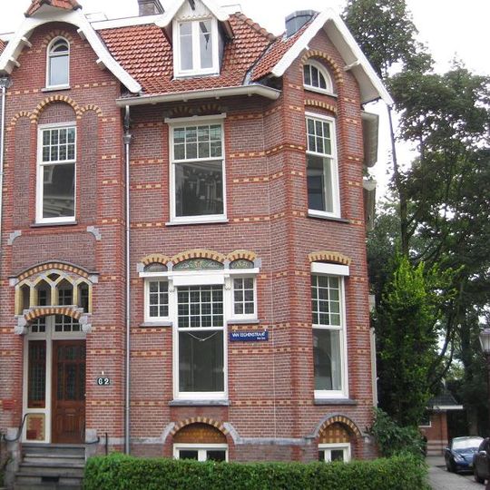 Rechterdeel vrijstaande symmetrische dubbele woonvilla