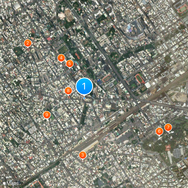 Hsinchu City East Gate Karte