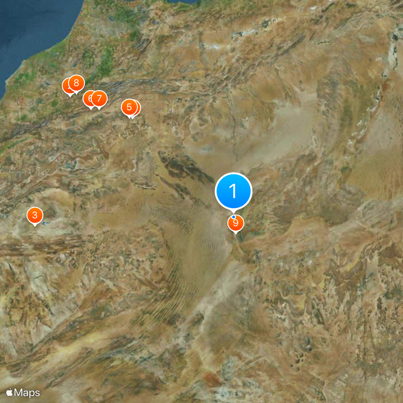 Provincia di Adrar Mappa