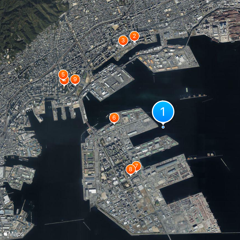 Port of Kobe Map